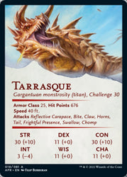 Tarrasque Art Card [Dungeons & Dragons: Adventures in the Forgotten Realms Art Series] (AAFR 19)