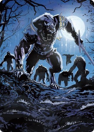 Tovolar, the Midnight Scourge 2 Art Card [Innistrad: Midnight Hunt Art Series] (AMID 8)