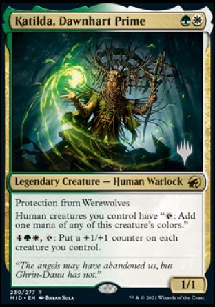 Katilda, Dawnhart Prime (Promo Pack) [Innistrad: Midnight Hunt Promo Pack] (PMID 230)