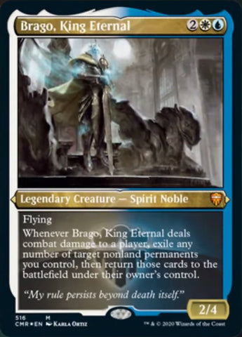 Brago, King Eternal [Commander Legends Etched] (PCMR 516)