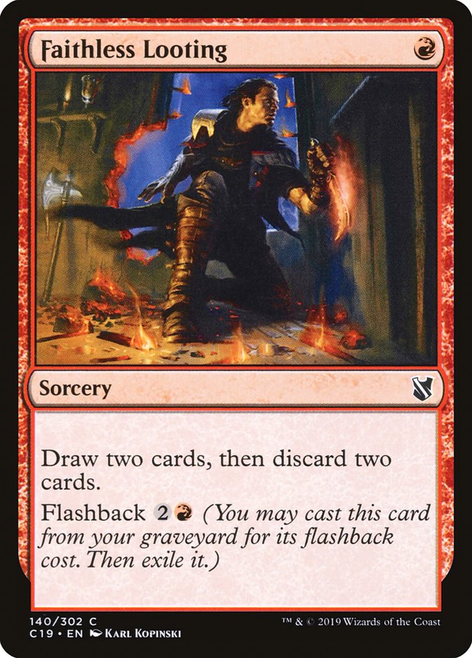 Faithless Looting [Commander 2019] (C19 140)