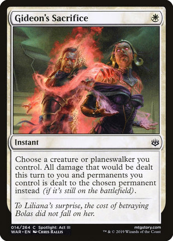 Gideon's Sacrifice [War of the Spark] (WAR 14)