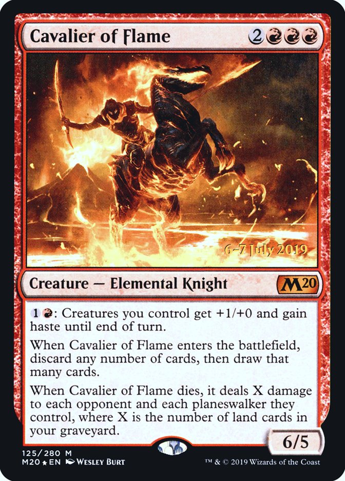 Cavalier of Flame  [Core Set 2020 Prerelease Promos] (PM20 125S)