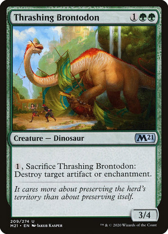 Thrashing Brontodon [Core Set 2021] (M21 209)