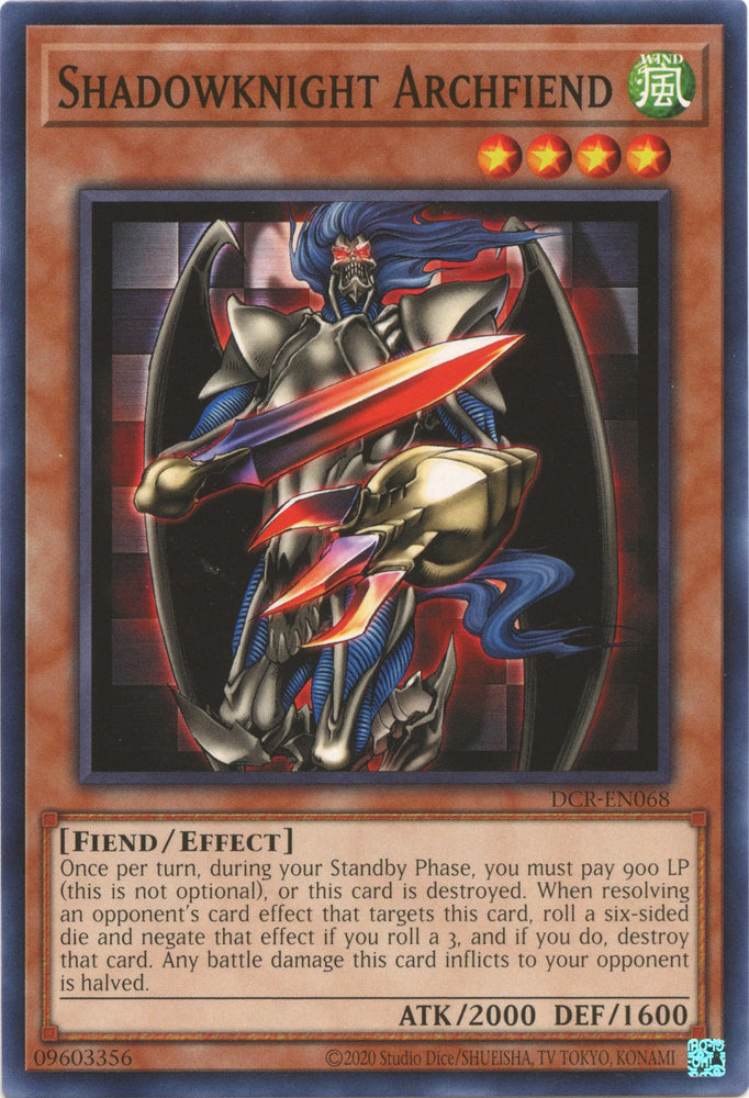 Shadowknight Archfiend [DCR-EN068] Common