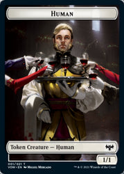 Human (001) // Human Soldier Double-sided Token [Innistrad: Crimson Vow Tokens] (TVOW 1)