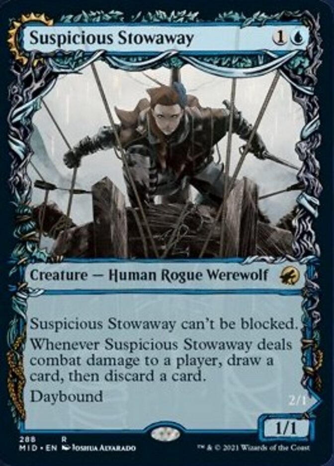 Suspicious Stowaway // Seafaring Werewolf (Showcase Equinox) [Innistrad: Midnight Hunt] (MID 288)