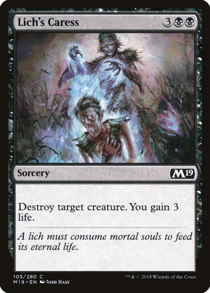 Lich's Caress [Core Set 2019] (M19 105)
