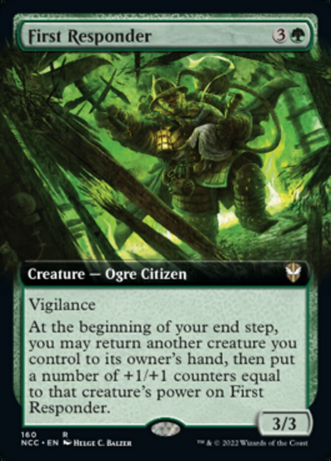 First Responder (Extended Art) [Streets of New Capenna Commander] (NCC 160)