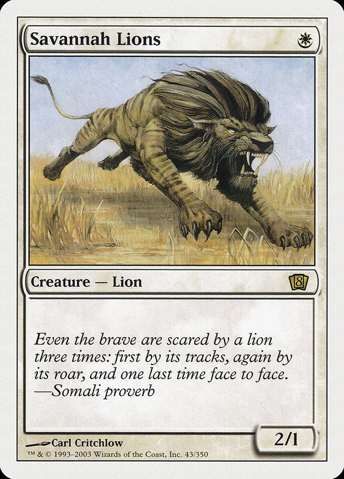 Savannah Lions [Eighth Edition] (8ED 43)