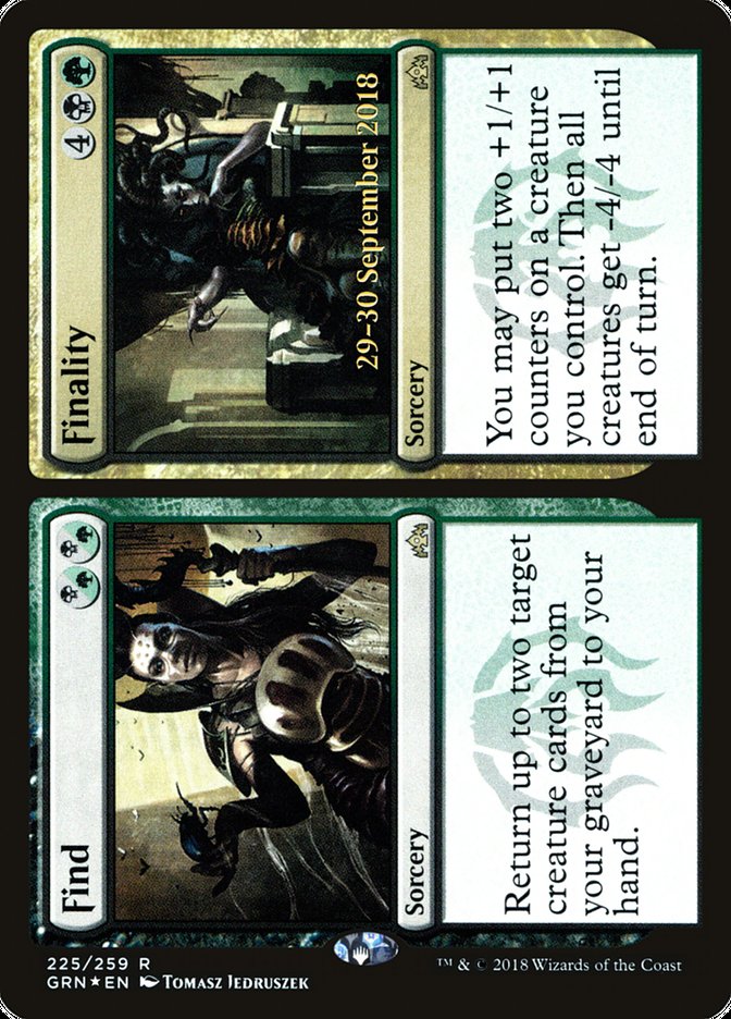 Find // Finality  (Prerelease) [Guilds of Ravnica Prerelease Promos] (PGRN 225S)
