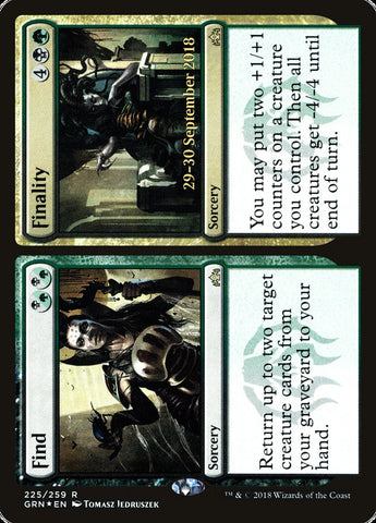 Find // Finality  (Prerelease) [Guilds of Ravnica Prerelease Promos] (PGRN 225S)