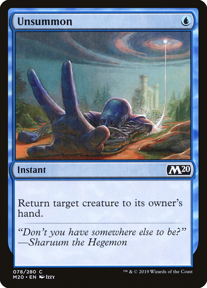 Unsummon [Core Set 2020] (M20 78)