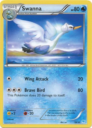 Swanna (18/30) [XY: Trainer Kit - Pikachu Libre & Suicune]