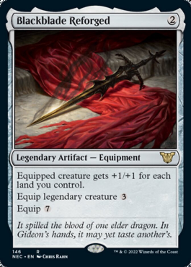 Blackblade Reforged [Kamigawa: Neon Dynasty Commander] (NEC 146)