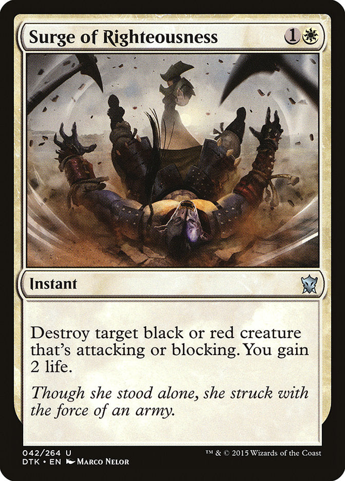 Surge of Righteousness [Dragons of Tarkir] (DTK 42)