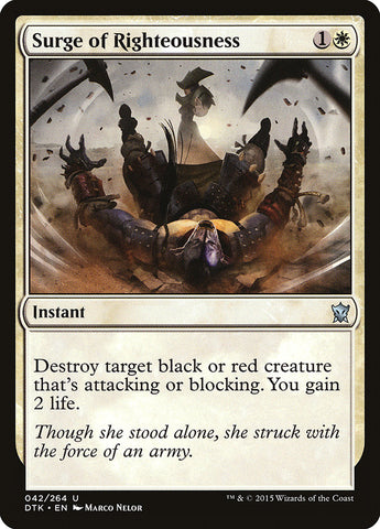 Surge of Righteousness [Dragons of Tarkir] (DTK 42)