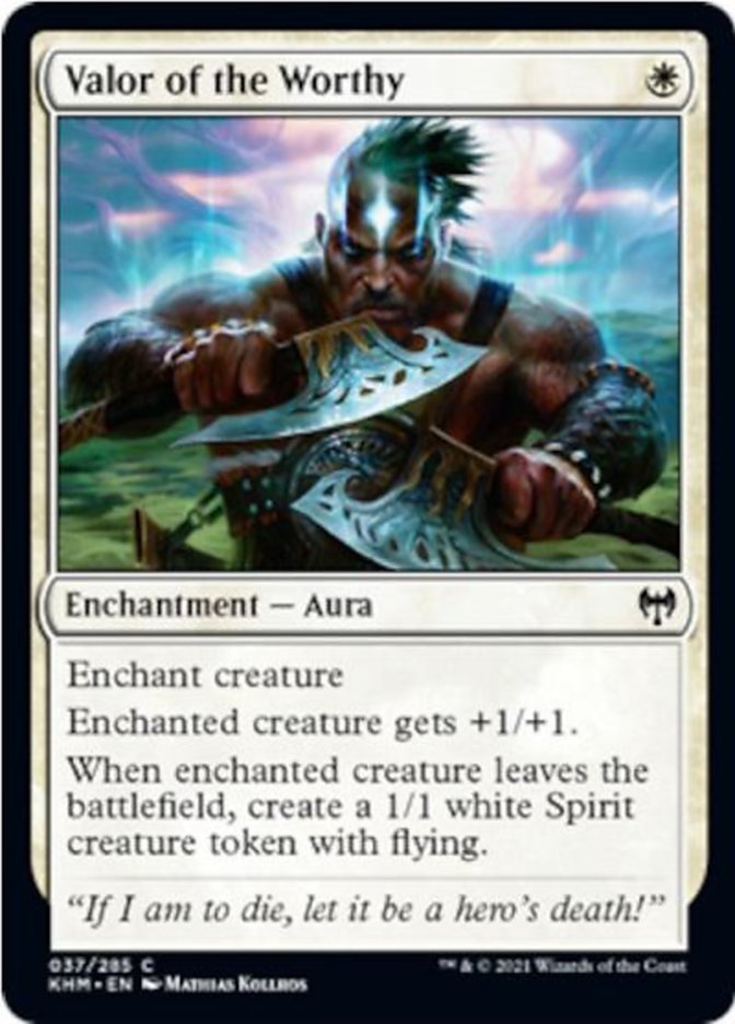 Valor of the Worthy [Kaldheim] (KHM 37)