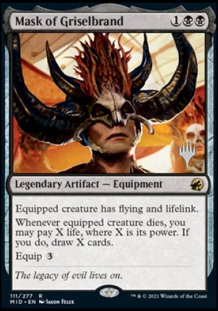 Mask of Griselbrand (Promo Pack) [Innistrad: Midnight Hunt Promo Pack] (PMID 111)