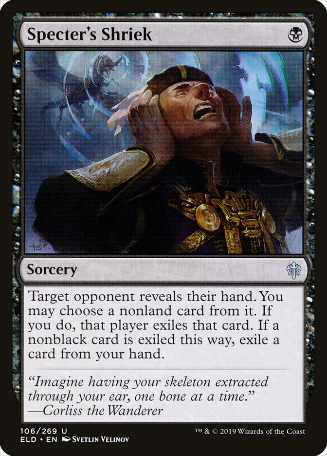 Specter's Shriek [Throne of Eldraine] (ELD 106)