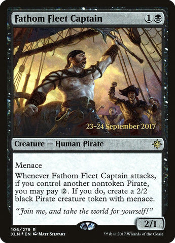 Fathom Fleet Captain  (Prerelease) [Ixalan Prerelease Promos] (PXLN 106S)