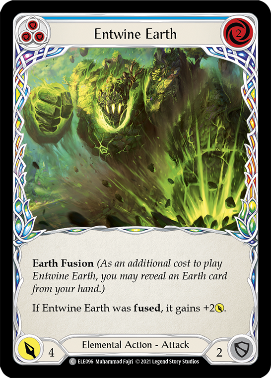 Entwine Earth (Blue) [ELE096] 1st Edition Rainbow Foil