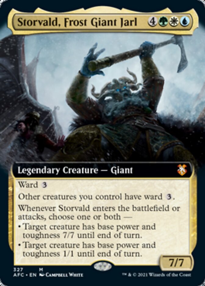 Storvald, Frost Giant Jarl (Extended) [Dungeons & Dragons: Adventures in the Forgotten Realms Commander] (AFC 327)