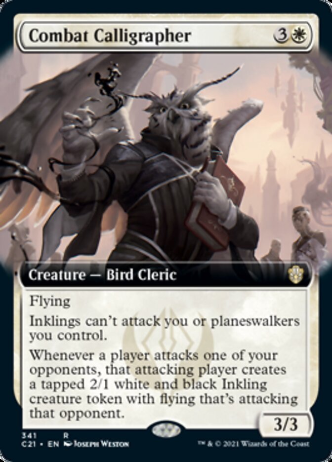 Combat Calligrapher (Extended) [Commander 2021] (C21 341)