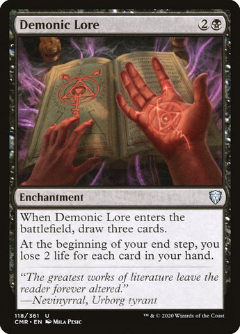 Demonic Lore [Commander Legends] (CMR 118)