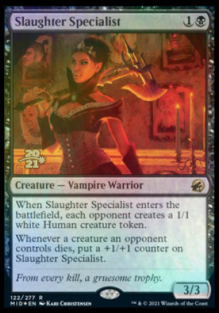 Slaughter Specialist [Innistrad: Midnight Hunt Prerelease Promos] (PMID 122)