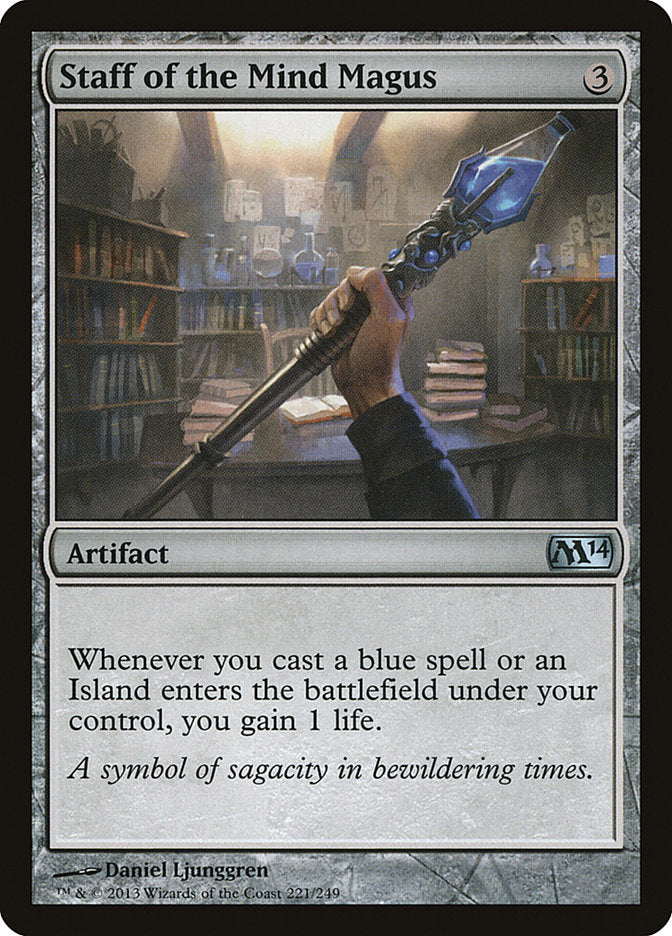 Staff of the Mind Magus [Magic 2014] (M14 221)