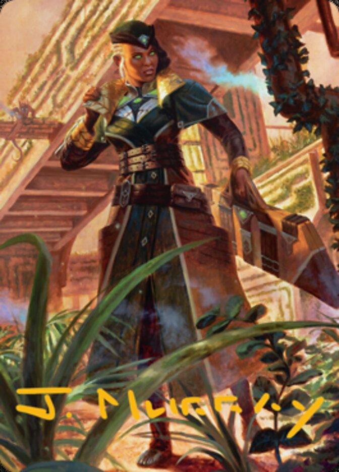 Vivien on the Hunt Art Card (Gold-Stamped Signature) [Streets of New Capenna Art Series] (ASNC 22)