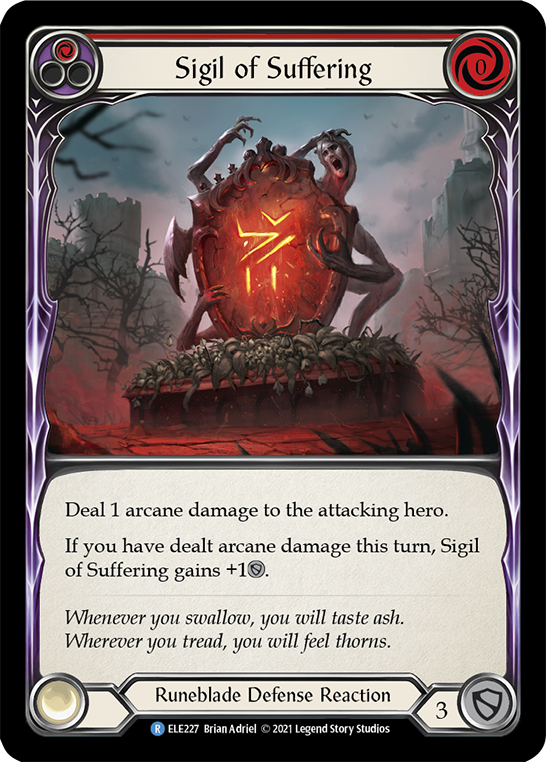 Sigil of Suffering (Red) [ELE227] 1st Edition Normal