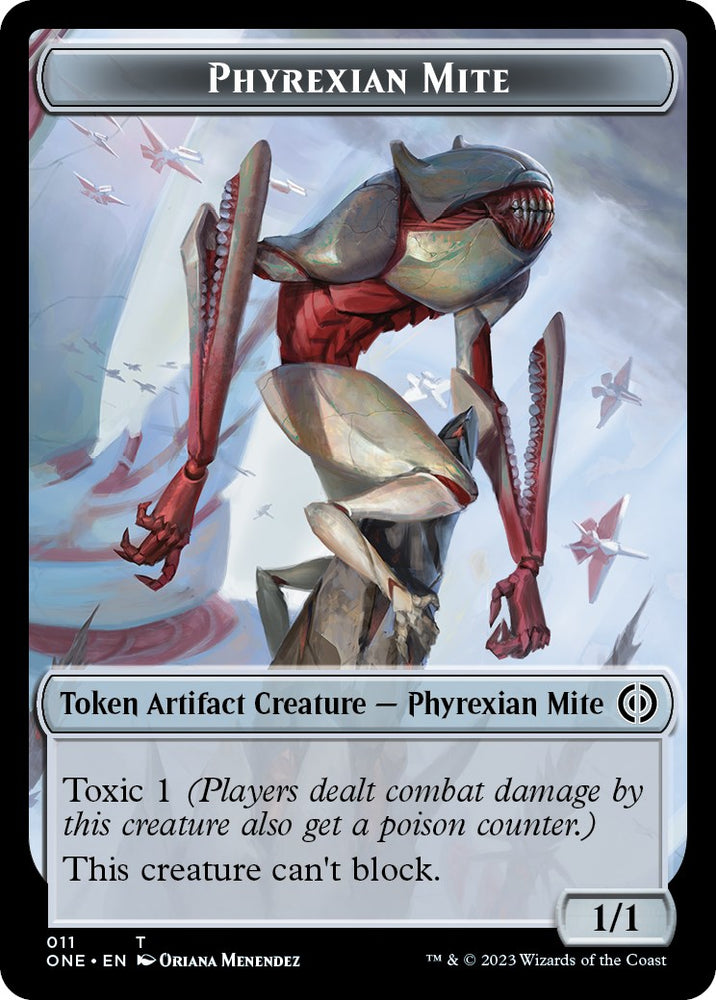 Phyrexian Mite // Phyrexian Insect Double-Sided Token [Phyrexia: All Will Be One Commander]