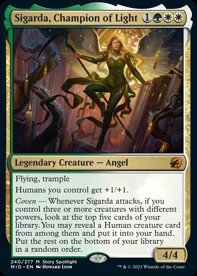 Sigarda, Champion of Light [Innistrad: Midnight Hunt] (MID 240)