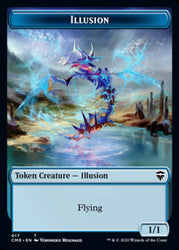 Illusion // Saproling Token [Commander Legends Tokens] (TCMR 17 // 22)