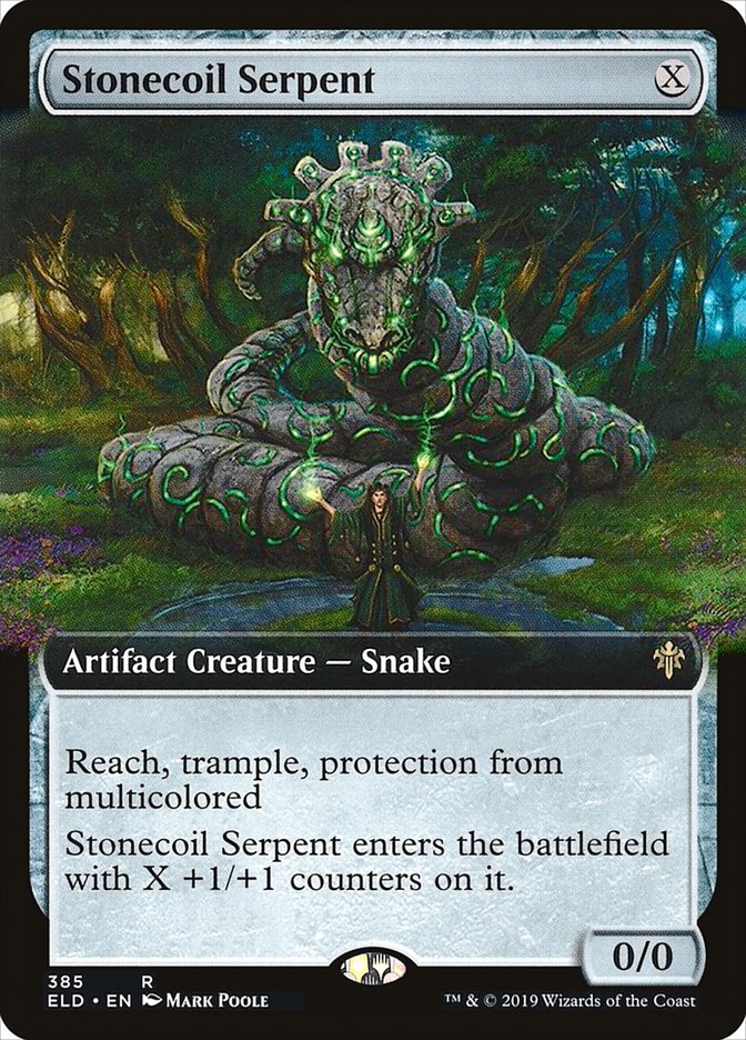 Stonecoil Serpent (Extended Art) [Throne of Eldraine] (ELD 385)