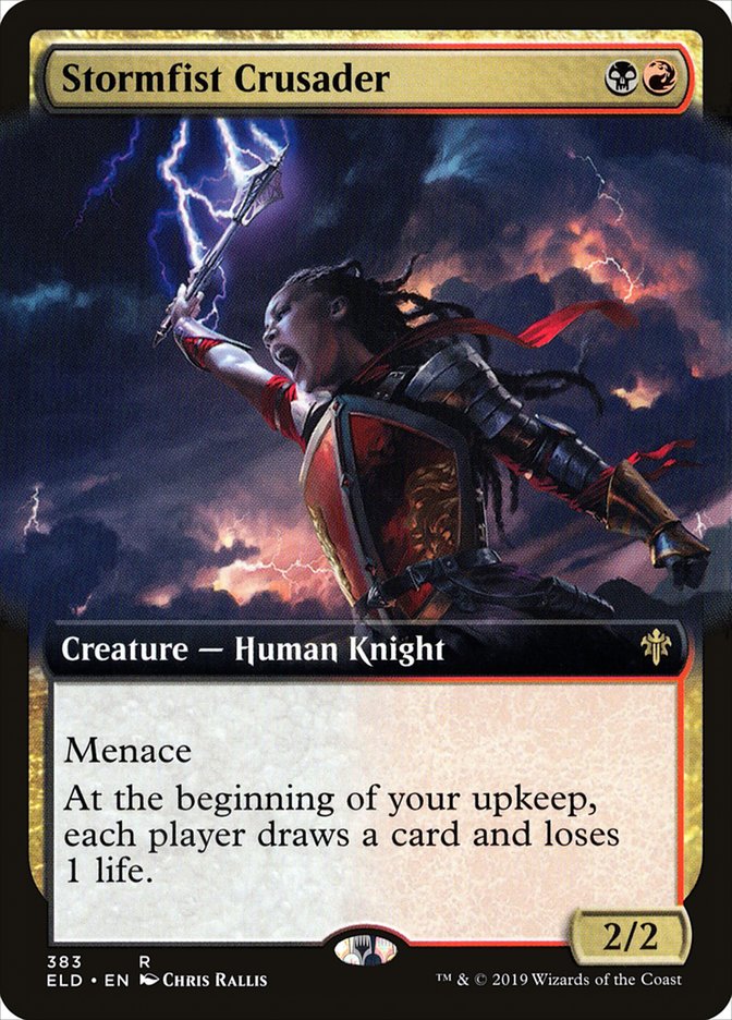 Stormfist Crusader (Extended Art) [Throne of Eldraine] (ELD 383)