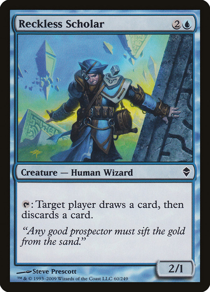 Reckless Scholar [Zendikar] (ZEN 60)