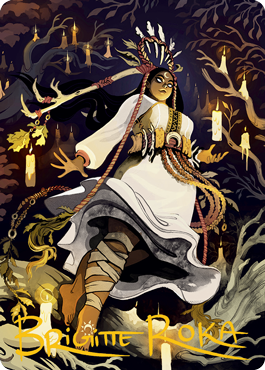 Candlegrove Witch 2 Art Card (Gold-Stamped Signature) [Innistrad: Midnight Hunt Art Series] (AMID 76)