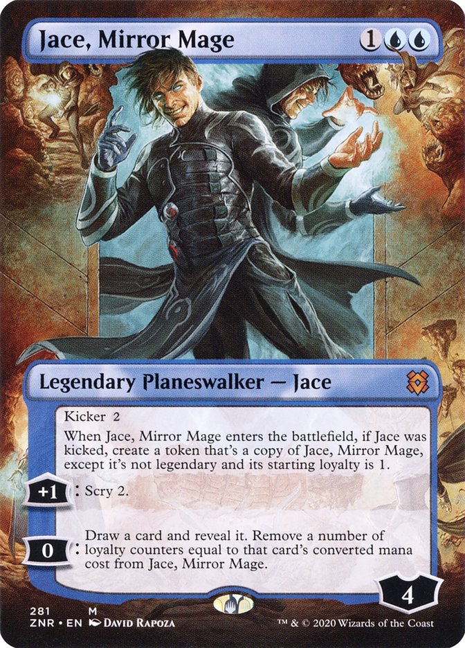 Jace, Mirror Mage (Borderless) [Zendikar Rising] (ZNR 281)