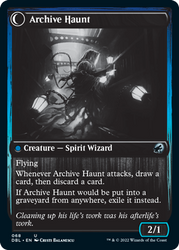 Overwhelmed Archivist // Archive Haunt [Innistrad: Double Feature] (DBL 68)
