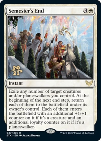 Semester's End [Strixhaven: School of Mages Prerelease Promos] (PSTX 27)
