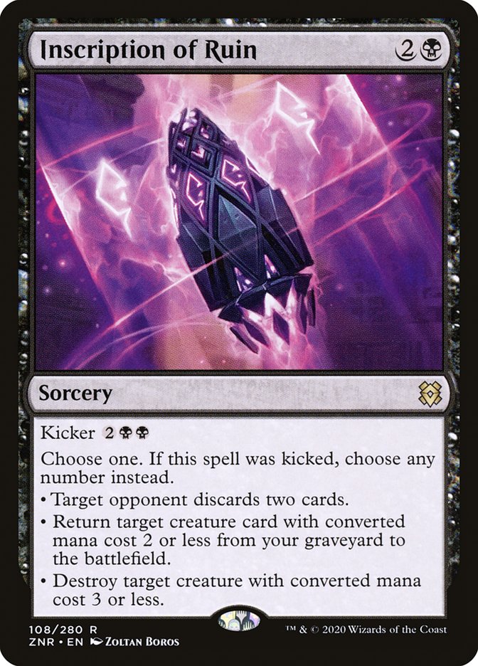 Inscription of Ruin [Zendikar Rising] (ZNR 108)