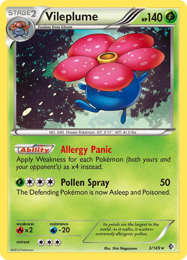 Vileplume (BW Boundaries Crossed) (3/149) [Theme Deck Exclusives]