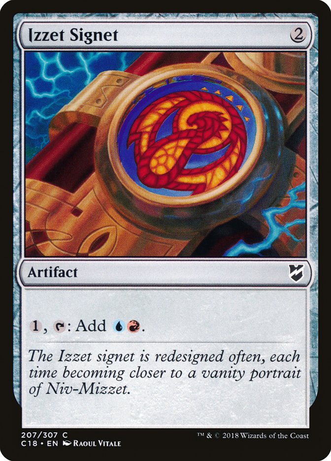 Izzet Signet [Commander 2018] (C18 207)