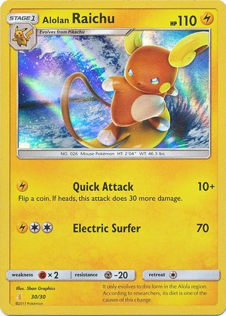 Alolan Raichu (30/30) [Sun & Moon: Trainer Kit - Lycanroc & Alolan Raichu]