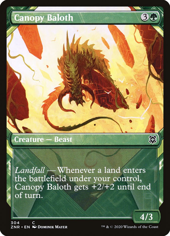 Canopy Baloth (Showcase) [Zendikar Rising] (ZNR 304)