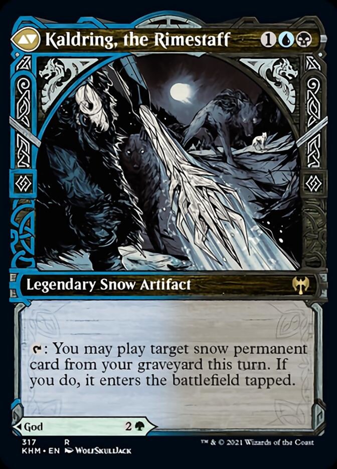 Jorn, God of Winter // Kaldring, the Rimestaff (Showcase) [Kaldheim] (KHM 317)