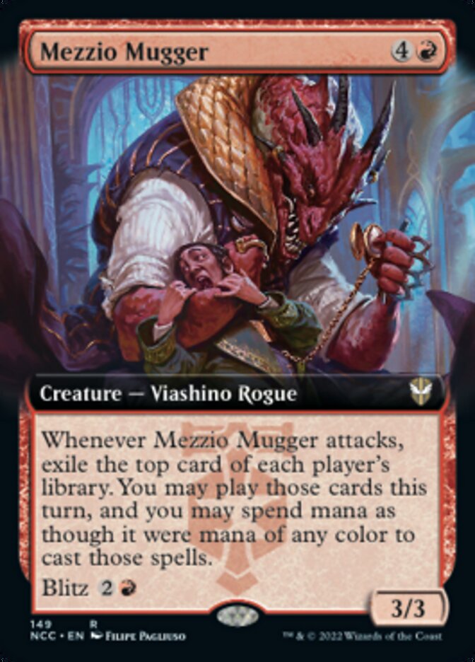 Mezzio Mugger (Extended Art) [Streets of New Capenna Commander] (NCC 149)
